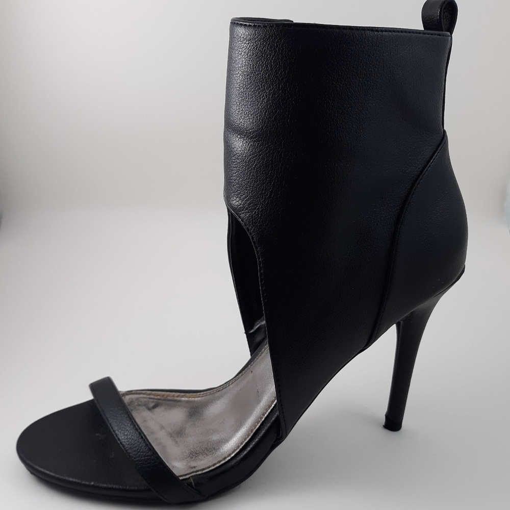 Jamila Black Strappy Bootie